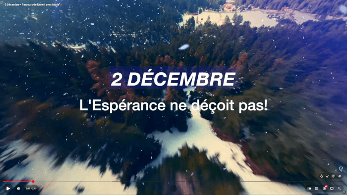 Avent - Jour 3 : L'Espérance ne déçoit pas !