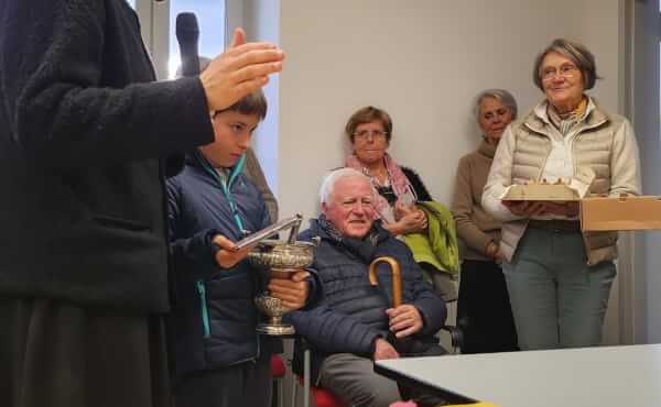 Partage de galette avec les bénévoles de la Paroisse