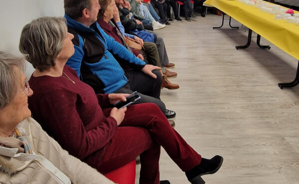 Partage de galette avec les bénévoles de la Paroisse