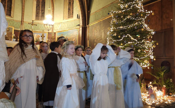 Veillée de Noël avec les enfants du KT